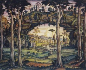 Italian Landscape — Konstantin Fyodorovich Bogaevsky, Symbolism