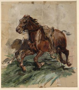 Brown Horse In Galopp — Jean-louis Ernest Meissonier