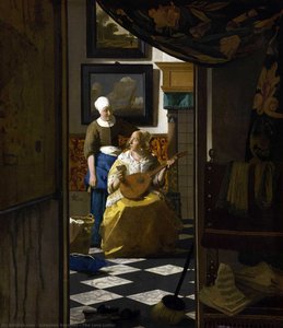 The Love Letter — Johannes Vermeer, Baroque