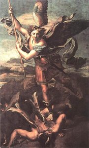 St Michael And The Satan — Raphael