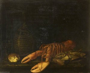 Still Life With A Lobster And A Crab — Jakab Bogdány