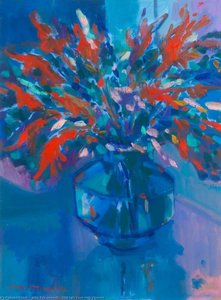 Still Life Vase With Flowers — John F O'connell
