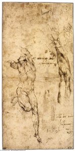 Various Studies (verso) — Michelangelo Buonarroti, Renaissance
