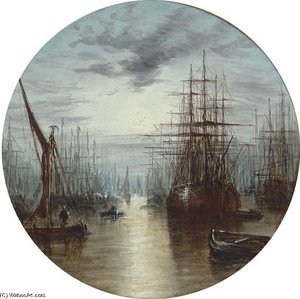 Moonlit Harbour — William A. Thornley (thornbery)