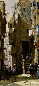 Street Scenes In Edinburgh — Louise Rayner