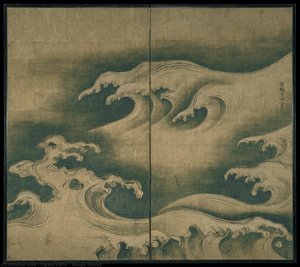 Rough Waves — Ogata Kōrin