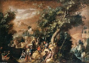 Ruins And Figures — Paulus Bril, Italianate Landscape
