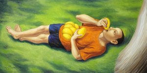 Simple Pleasures Under The Tree — Elmer Misa Borlongan