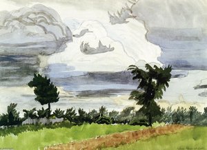Thunderhead In Rain — Charles Burchfield