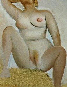 Female Seated Nude, Circa 1960 — Salvador Dalí, Post-impressionism
