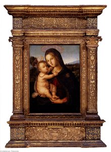 Bernardino Di Betto The Madonna And Child Before A Landscape — Pinturicchio