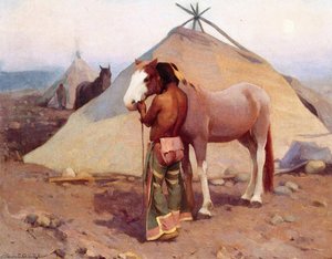Klikitat Indian With Pony — Eanger Irving Couse