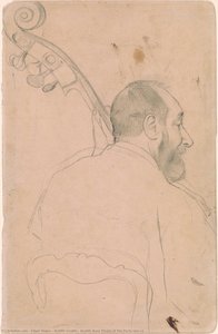 Achille Gouffé, Double Bass Player At The Paris Opéra — Edgar Degas