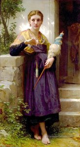Fileuse — William-adolphe Bouguereau