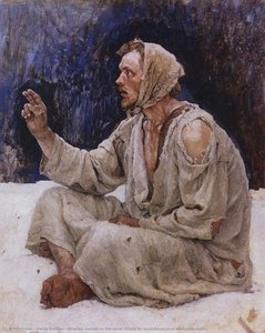 Whacky, Seated On The Snow (study To "boyarynya Morozova") — Vasily Ivanovich Surikov