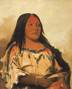 Eeh Nís Kim, Crystal Stone, Wife Of The Chief — George Catlin, Contemporary Realism