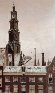 Wester Toren In Amsterdam Sun — Hendrik Willem Mesdag
