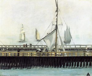Jetty At Boulogne — Édouard Manet