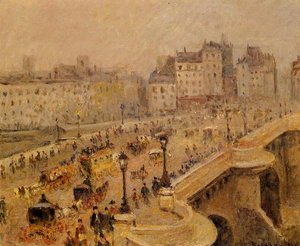 Pont-neuf: Fog — Camille Pissarro, Impressionism