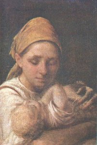 A Peasant Woman With A Child — Alexei Venetsianov