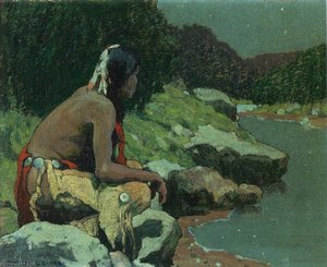 Moonlight On The Hondo — Eanger Irving Couse