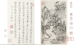 Miniature Landscapes In Ancient Styles\n\nleaf 1 — Wang Jian