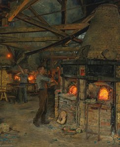 The Glass Blowers In Incheville Près Eu — Marie Francois Firmin-girard