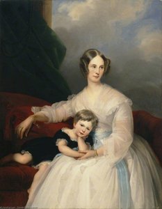 Mrs Hervey Francis De Montmorency And Her Daughter Frances