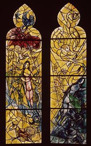 Adam And Eve Expelled From Paradise (8) — Marc Chagall