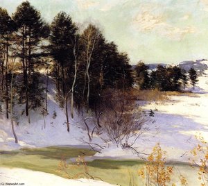 Thawing Brook — Willard Leroy Metcalf, Impressionism
