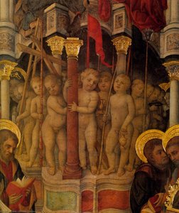 Coronation Of The Virgin (detail) — Michele Giambono, International Gothic