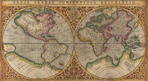 World Map (orbis Terrae Compendiosa Descriptio) — Rumoldus Mercator, Northern Renaissance