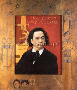 Portrait Of Joseph Pembauer — Gustav Klimt, Art Nouveau
