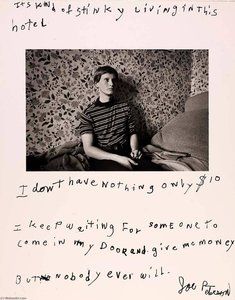 Untitled Its Kind Of Stinky Living In This Hotel I Dont Have Nothing Only 10 I Keep Waiting For Someone To Come In My Door And Give Me Money But Nobody Ever Will. Joe Peterson, From The Series Rich And Poor — Jim Goldberg