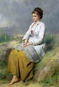 Highland Lassie — Thomas Faed
