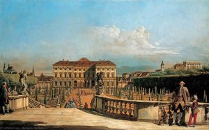 Liechtenstein Garden Palace, Garden Side — Bernardo Bellotto, Baroque