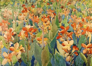 Bed Of Flowers (aka Cannas Or The Garden) — Maurice Brazil Prendergast