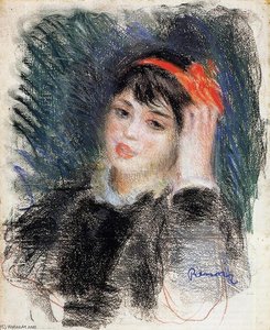 Head Of A Young Woman — Pierre-auguste Renoir
