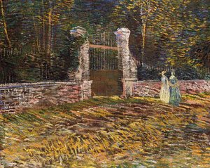 Entrance Of Voyer D'argenson Park At Asnières — Vincent Willem Van Gogh