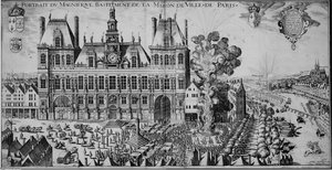 Hotel De Ville De Paris Et La Place De Greve Sous Le Regne — Claude Chastillon