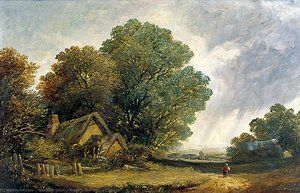 Road Scene With A Cottage — Obadiah Short