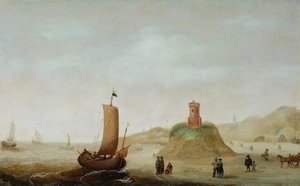 Beach Scene — Cornelis Verbeeck