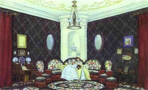 The Blue Lounge — Mstislav Dobuzhinsky