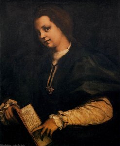 Portrait Of A Lady With A Book — Andrea Del Sarto, Italian High Renaissance