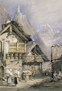 An Alpine Village — Samuel Prout
