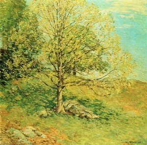 Budding Oak — Willard Leroy Metcalf