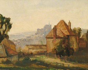 Priory Farm With St Philip Neri, Arundel, West Sussex — John Vicat Cole