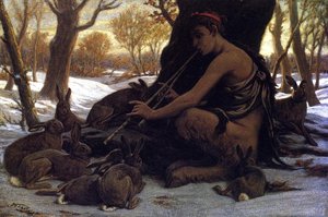Marsyas Enchanting The Hares — Elihu Vedder
