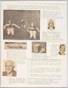 Goop Joe's Poultry Page 8. Fat Ladies Endurance Contest No — Joseph Cornell