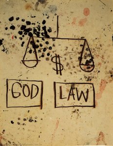 God, Law — Jean Michel Basquiat, Neo Expressionism